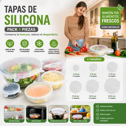 Tapas De Silicona Upsell (Pack 6 piezas)