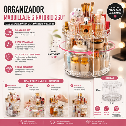 Organizador Maquillaje Giratorio 360