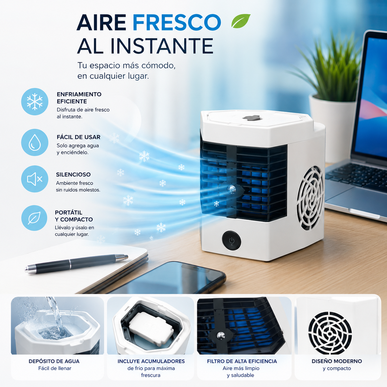 Mini Enfriador Aire