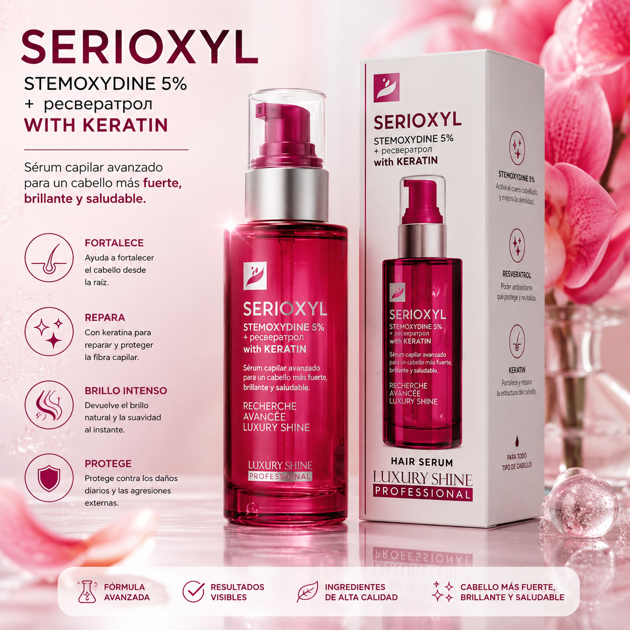 Serum Capilar Profesional Con Keratina