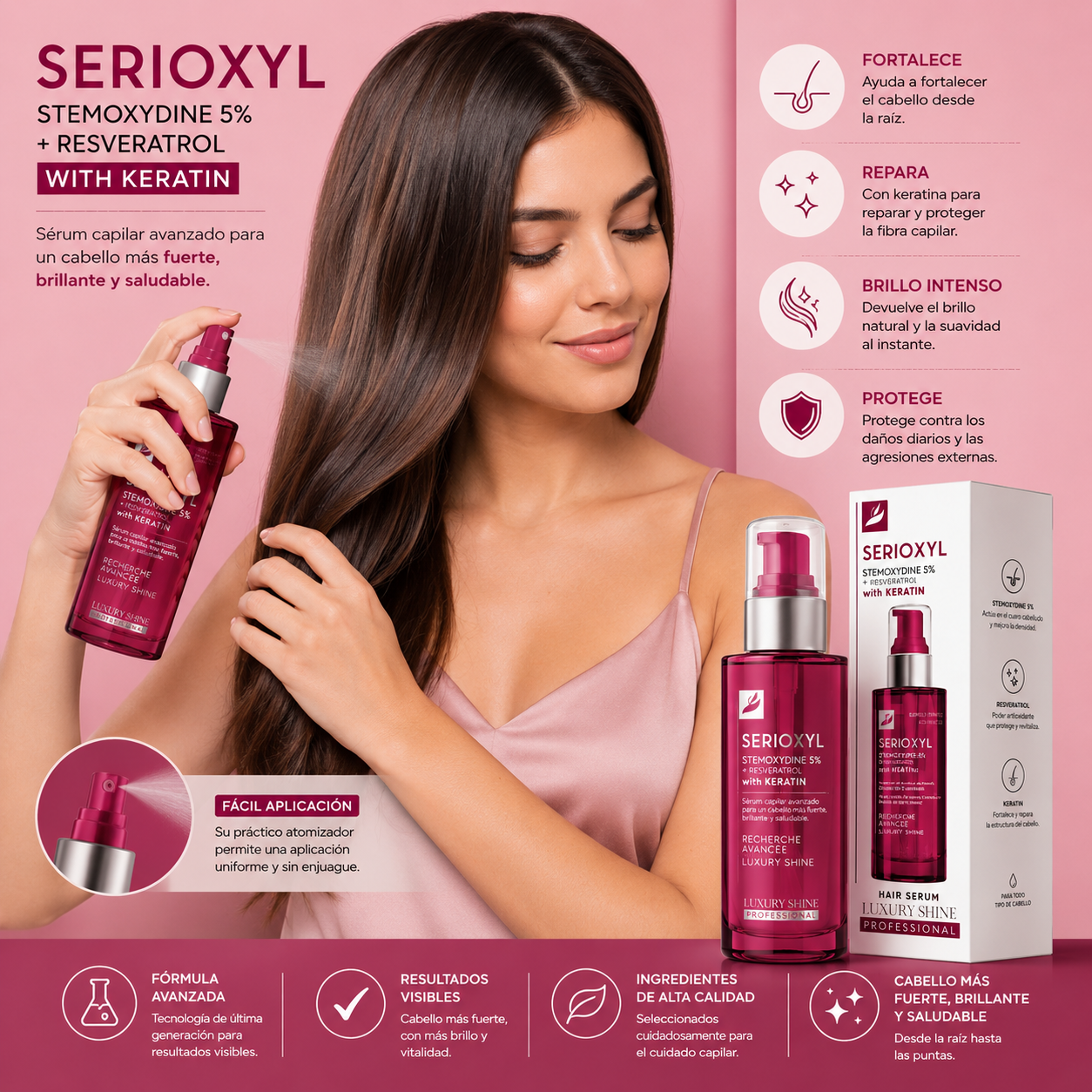 Serum Capilar Profesional Con Keratina