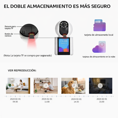 CÁMARA DE SEGURIDAD CON VIDEO LLAMADAS IP WIFI