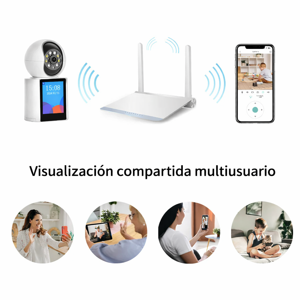 CÁMARA DE SEGURIDAD CON VIDEO LLAMADAS IP WIFI
