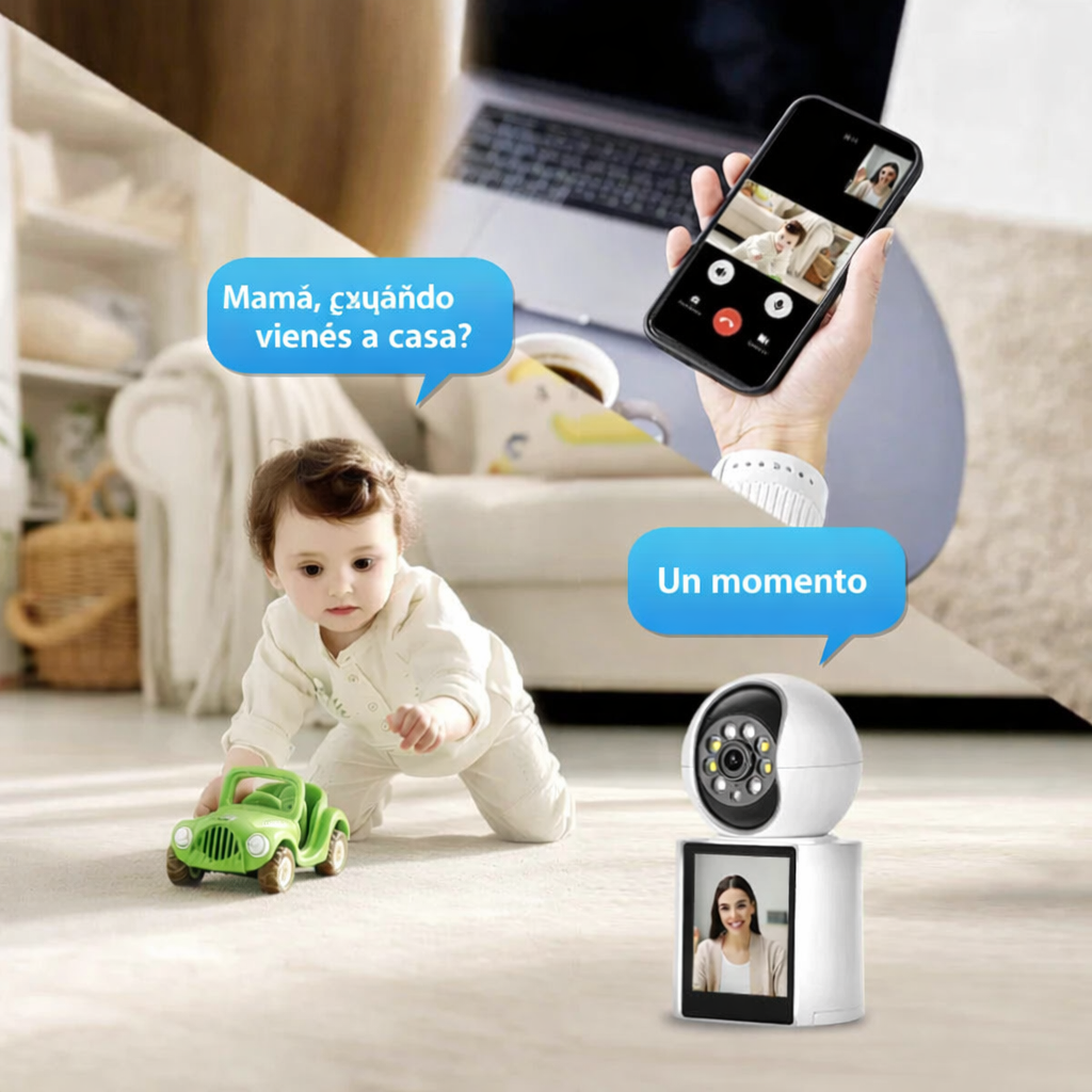 CÁMARA DE SEGURIDAD CON VIDEO LLAMADAS IP WIFI