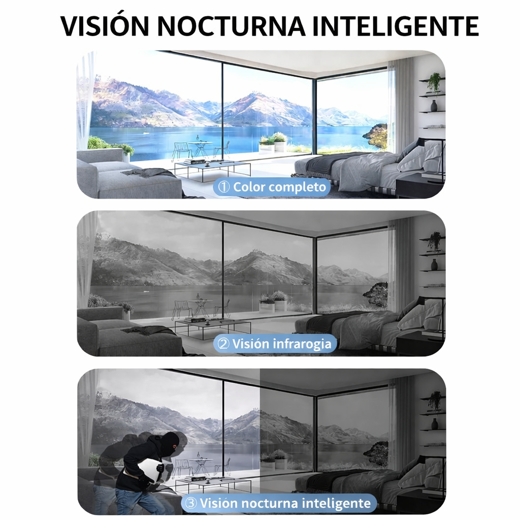 CÁMARA DE SEGURIDAD CON VIDEO LLAMADAS IP WIFI