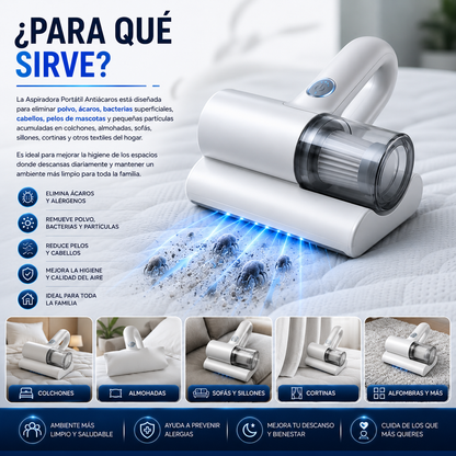ASPIRADORA DE MANO REMOVEDOR DE ÁCAROS