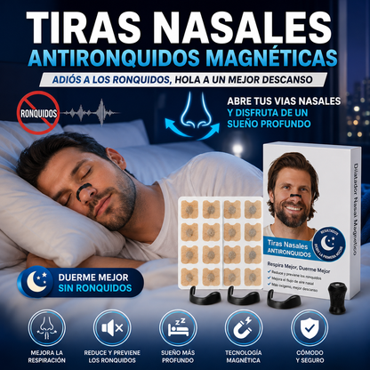 Tiras Nasales Antironquidos Magneticas