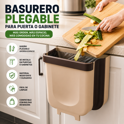 Basurero Plegable Para Puerta O Gabinete