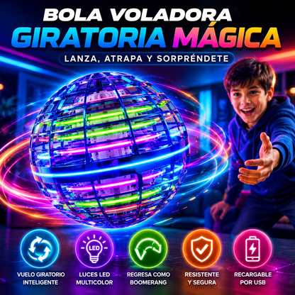 Bola voladora giratoria mágica