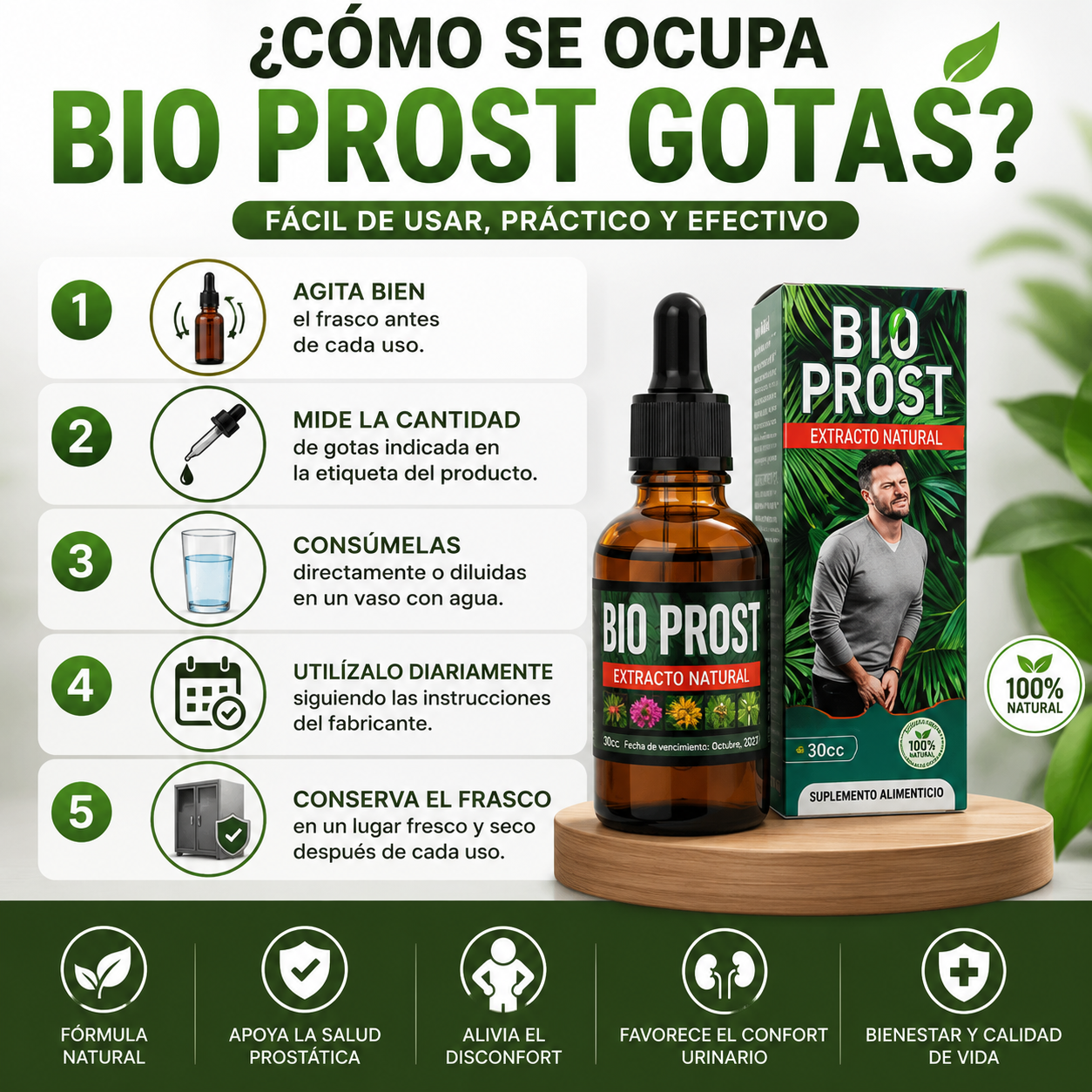 💧 Bio Prost Gotas Bienestar Masculino