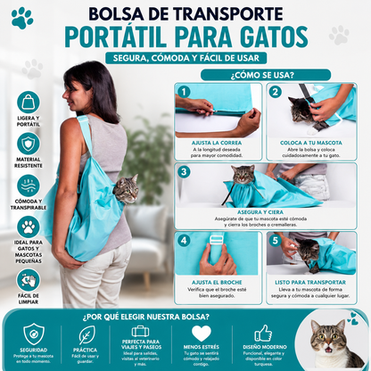 Bolsa De Transporte Portable Para Gatos