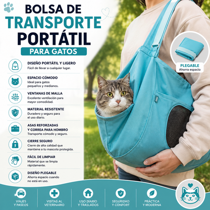 Bolsa De Transporte Portable Para Gatos