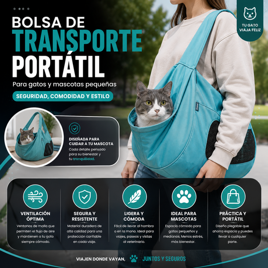 Bolsa De Transporte Portable Para Gatos