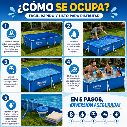 Piscina Rectangular Familiar