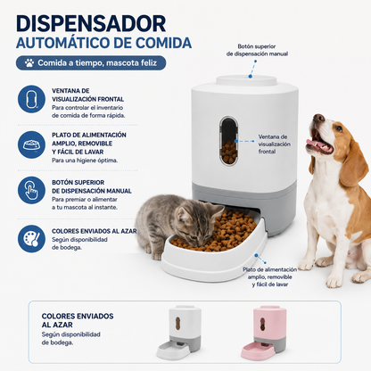 🐾 Dispensador Automático de Alimento para Mascotas 🐾
