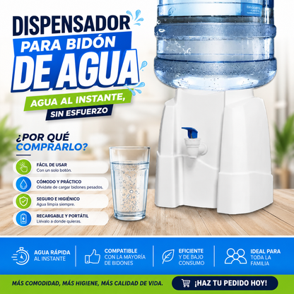 DISPENSADOR PARA BIDÓN DE AGUA ELÉCTRICO