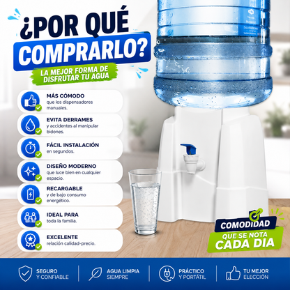 DISPENSADOR PARA BIDÓN DE AGUA ELÉCTRICO