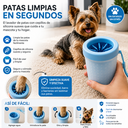 Limpiador De Patas Para Mascotas Premium
