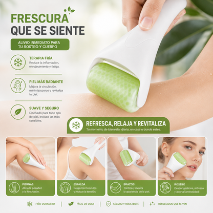 Rodillo D Hielo Frio De Masaje Facial