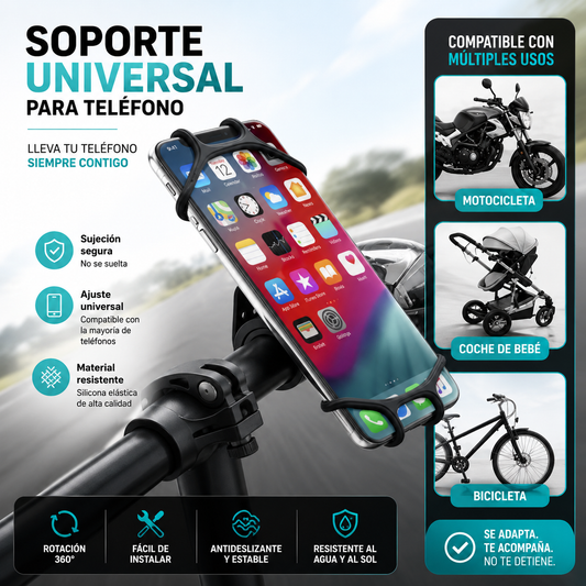 Soporte Telefono Para Bicicleta Moto Ela