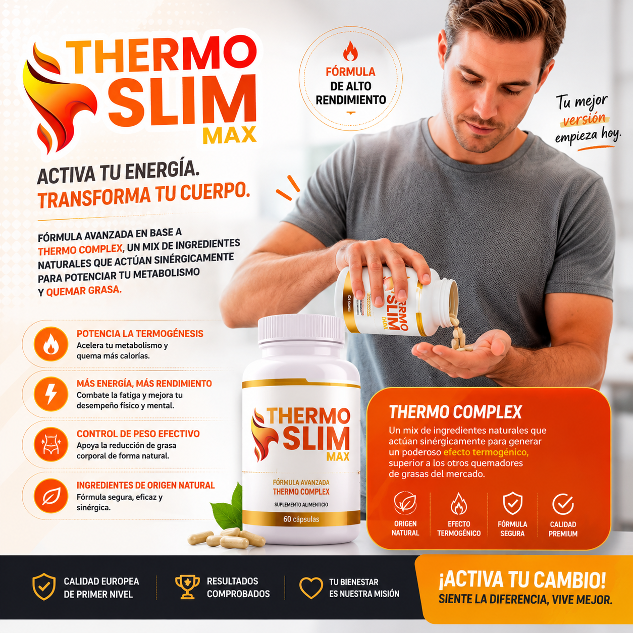 Thermo Slim Max Derrite Grasa Abdominal