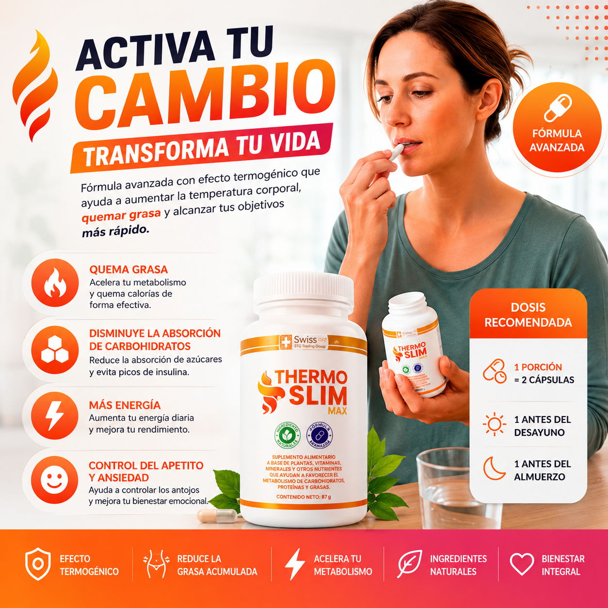 Thermo Slim Max Derrite Grasa Abdominal