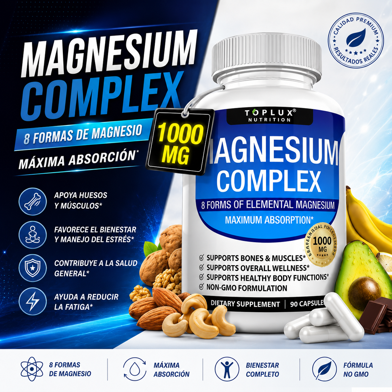 MAGNESIO COMPLEX 8 ELEMENTAL 1000 MG