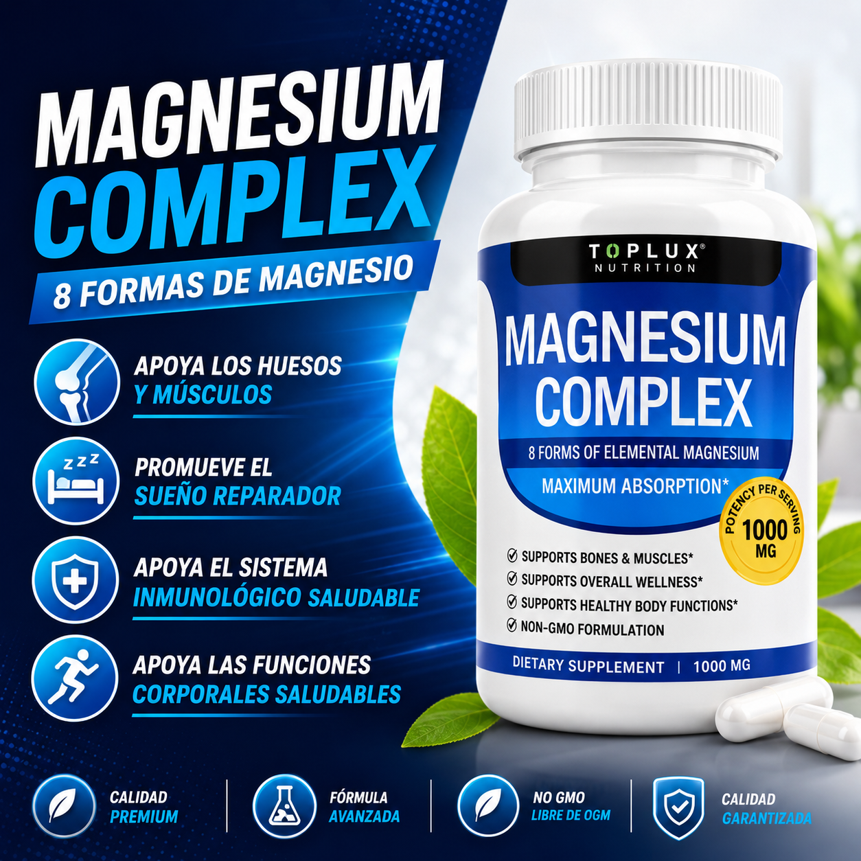 MAGNESIO COMPLEX 8 ELEMENTAL 1000 MG