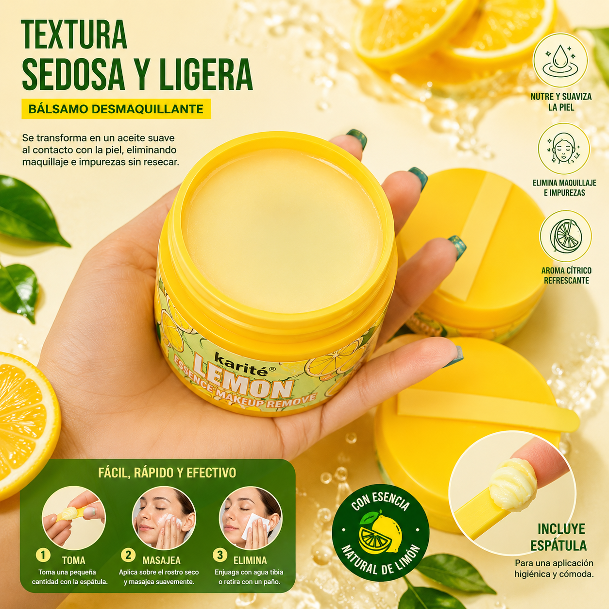Desmaquillante En Crema Limon Karite
