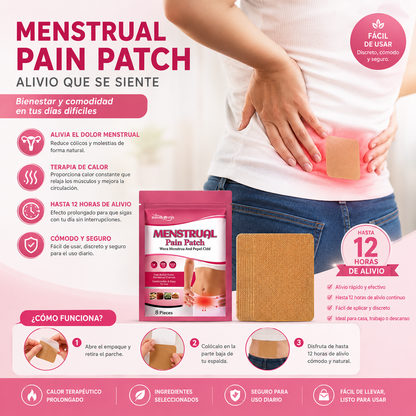 Parches Térmicos Alivia Dolor Cólicos Menstruales Calor