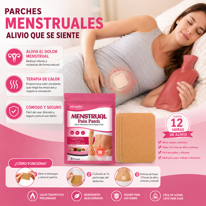 Parches Térmicos Alivia Dolor Cólicos Menstruales Calor