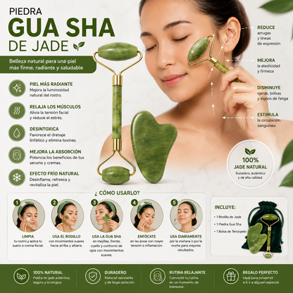 Piedra Gua Sha De Jade