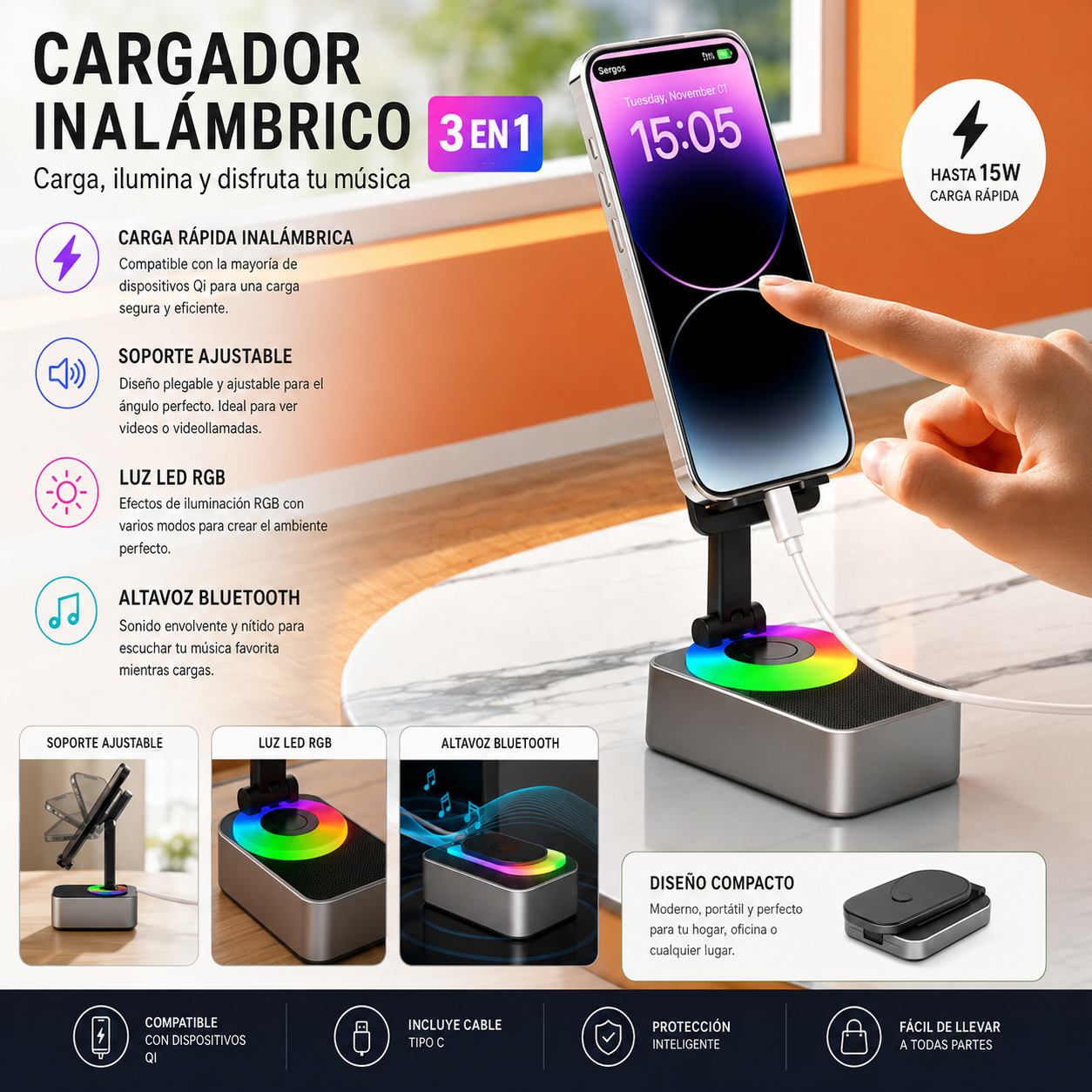 Soporte Para Telefono Celular Con Altavo