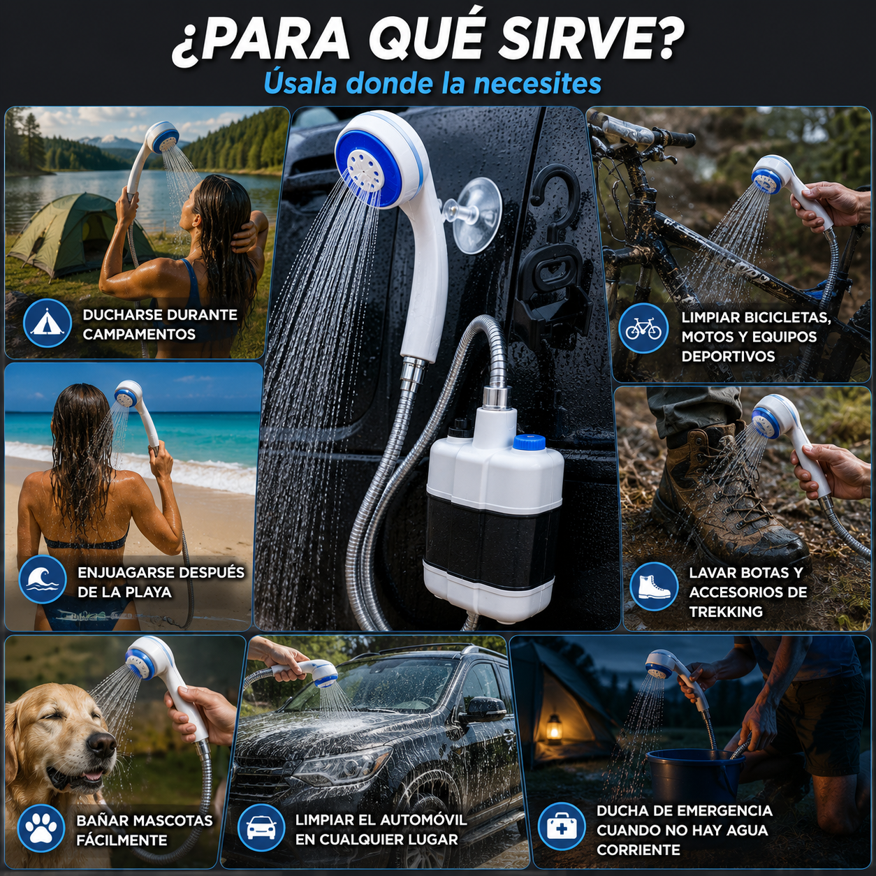 🚿 Dúchate en Cualquier Lugar, Cuando Quieras