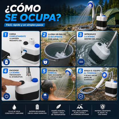 🚿 Dúchate en Cualquier Lugar, Cuando Quieras