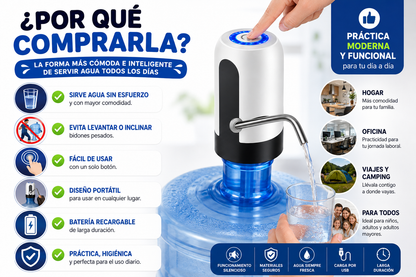Bomba dispensadora de agua eléctrica