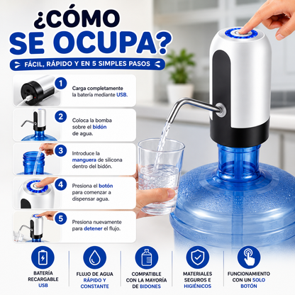 Bomba dispensadora de agua eléctrica