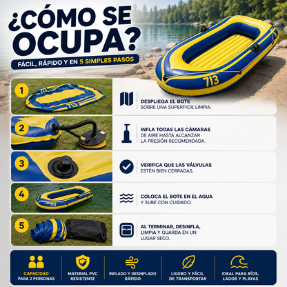 Bote Inflable Safari 2 Personas