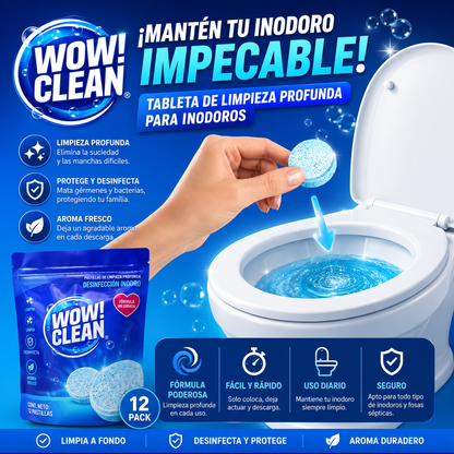 ¡Mantén tu inodoro impecable! Pack 12 Tableta de Limpieza Profunda para Inodoros