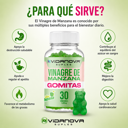 Verano Gomitas Vinagre De Manzana 1000mg