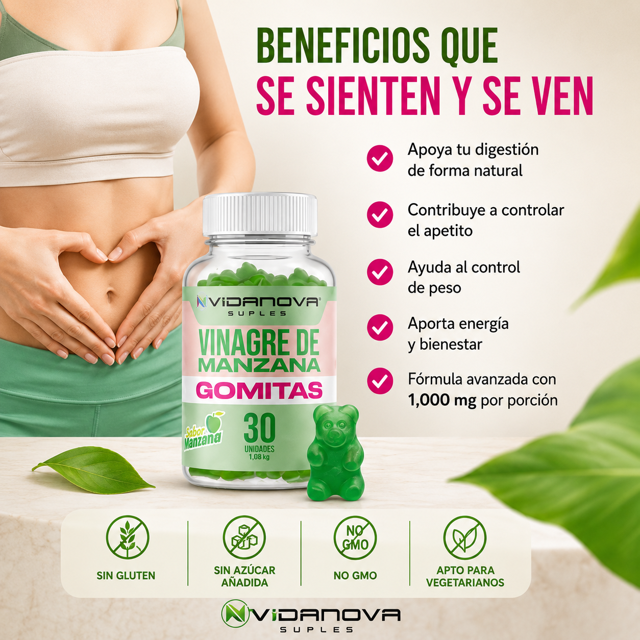 Verano Gomitas Vinagre De Manzana 1000mg