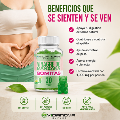 Verano Gomitas Vinagre De Manzana 1000mg