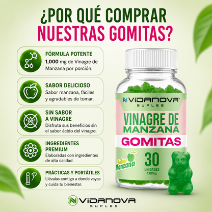 Verano Gomitas Vinagre De Manzana 1000mg