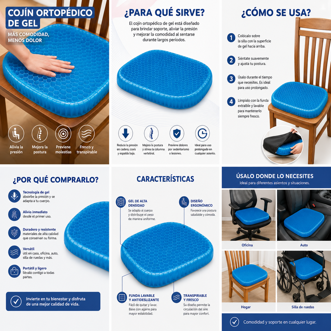 Cojin Ortopedico De Gel