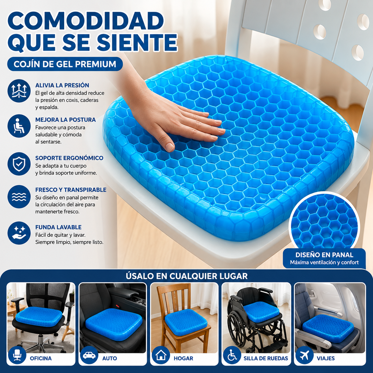 Cojin Ortopedico De Gel