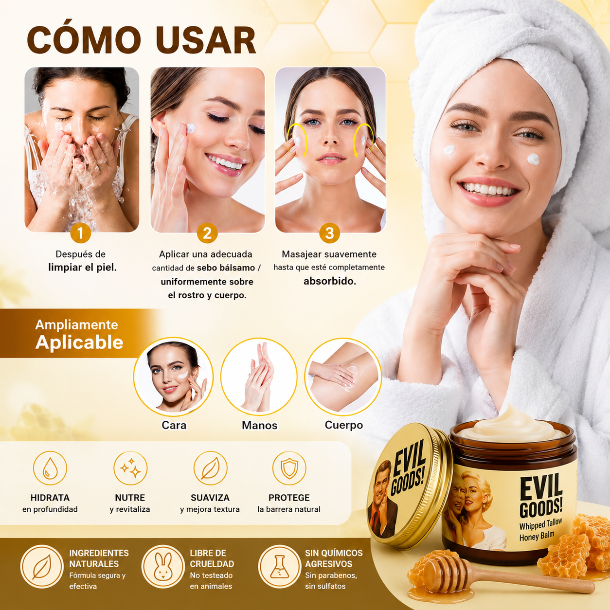 Crema Facial Evil Goods™-Cuidado diario para piel radiante+ ENVÍO GRATIS 🚚