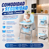 Silla de Comer para Bebés Azul