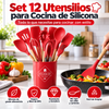 Set 12 Utensilios para Cocina de Silicona