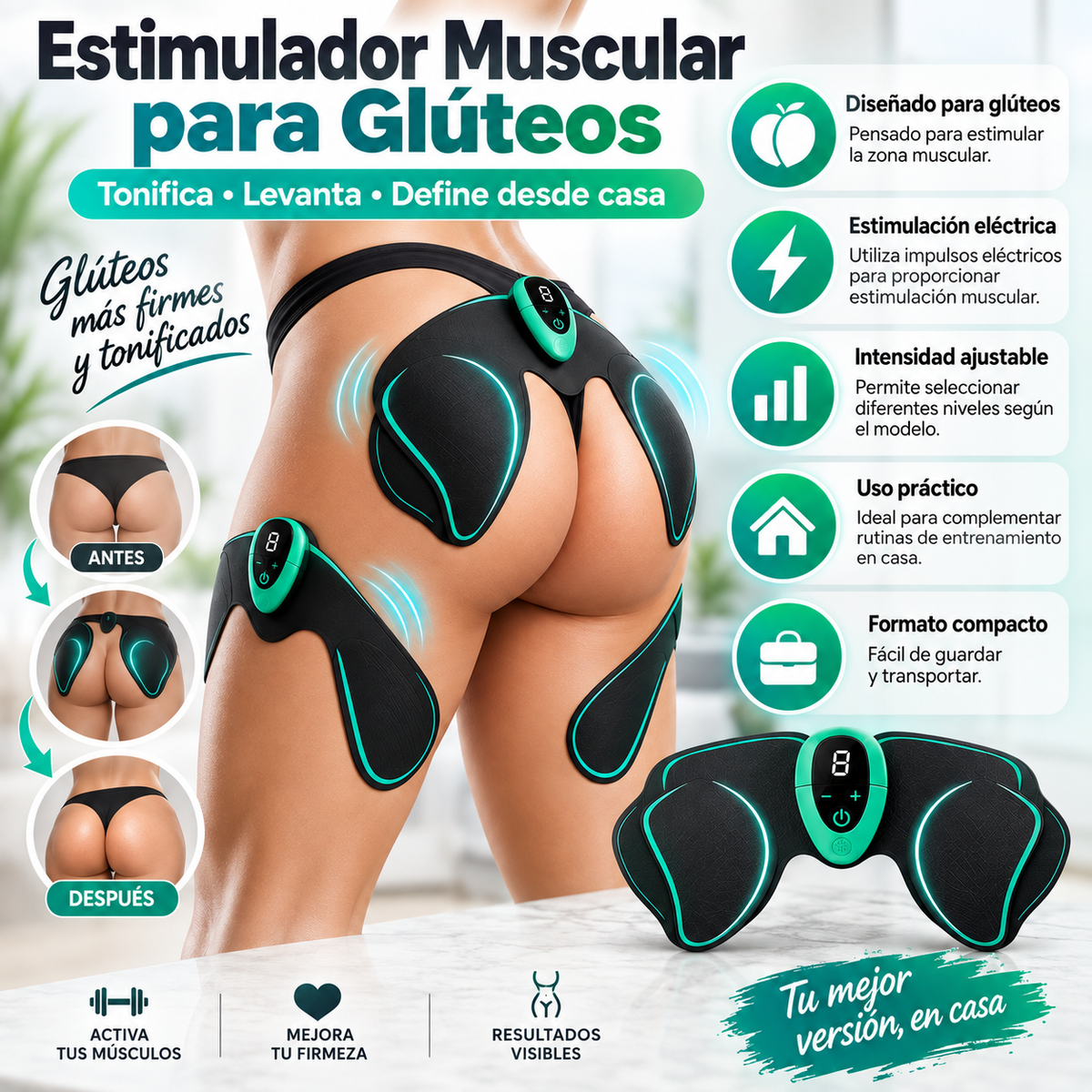 Estimulador Muscular para Glúteos