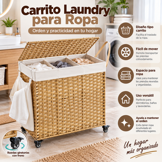 Carrito Laundry para Ropa